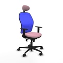 Office Chair with Headrest Jorquera Piqueras y Crespo 1D036N1 Pink