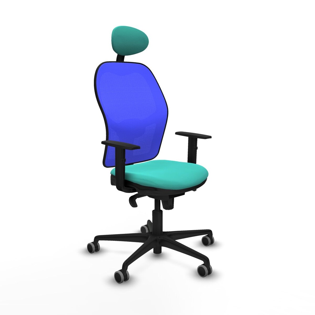 Silla de Oficina con Cabecero Jorquera Piqueras y Crespo 1D036G1 Turquesa
