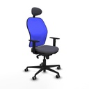 Office Chair with Headrest Jorquera Piqueras y Crespo 1D036G1 Dark grey