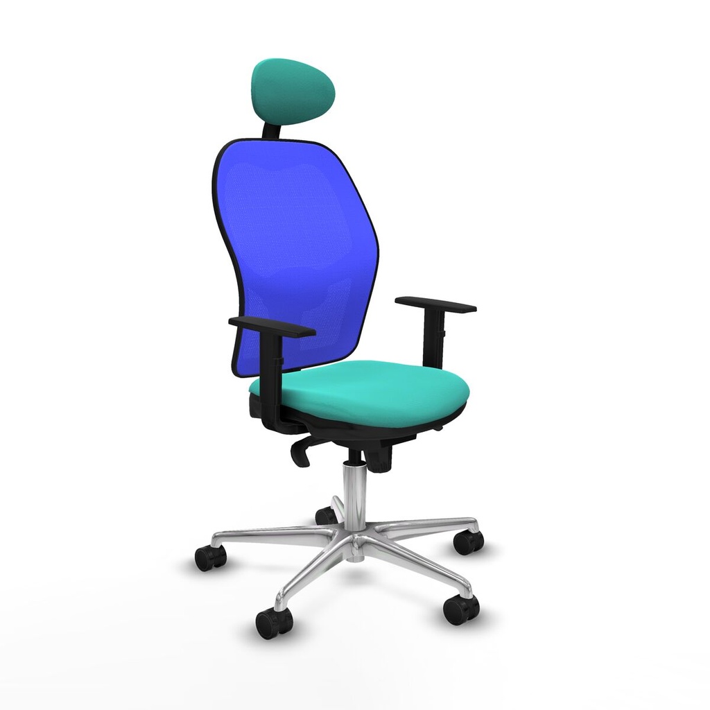 Office Chair with Headrest Jorquera Piqueras y Crespo 1D086N1 Turquoise