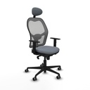 Office Chair with Headrest Jorquera Piqueras y Crespo 1D036G1 Grey