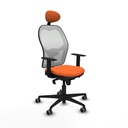 Office Chair with Headrest Jorquera Piqueras y Crespo 1D036G1 Orange