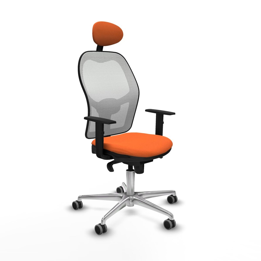Office Chair with Headrest Jorquera Piqueras y Crespo 1D086G1 Orange