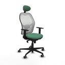 Silla de Oficina con Cabecero Jorquera Piqueras y Crespo 1D036G1 Verde Esmeralda