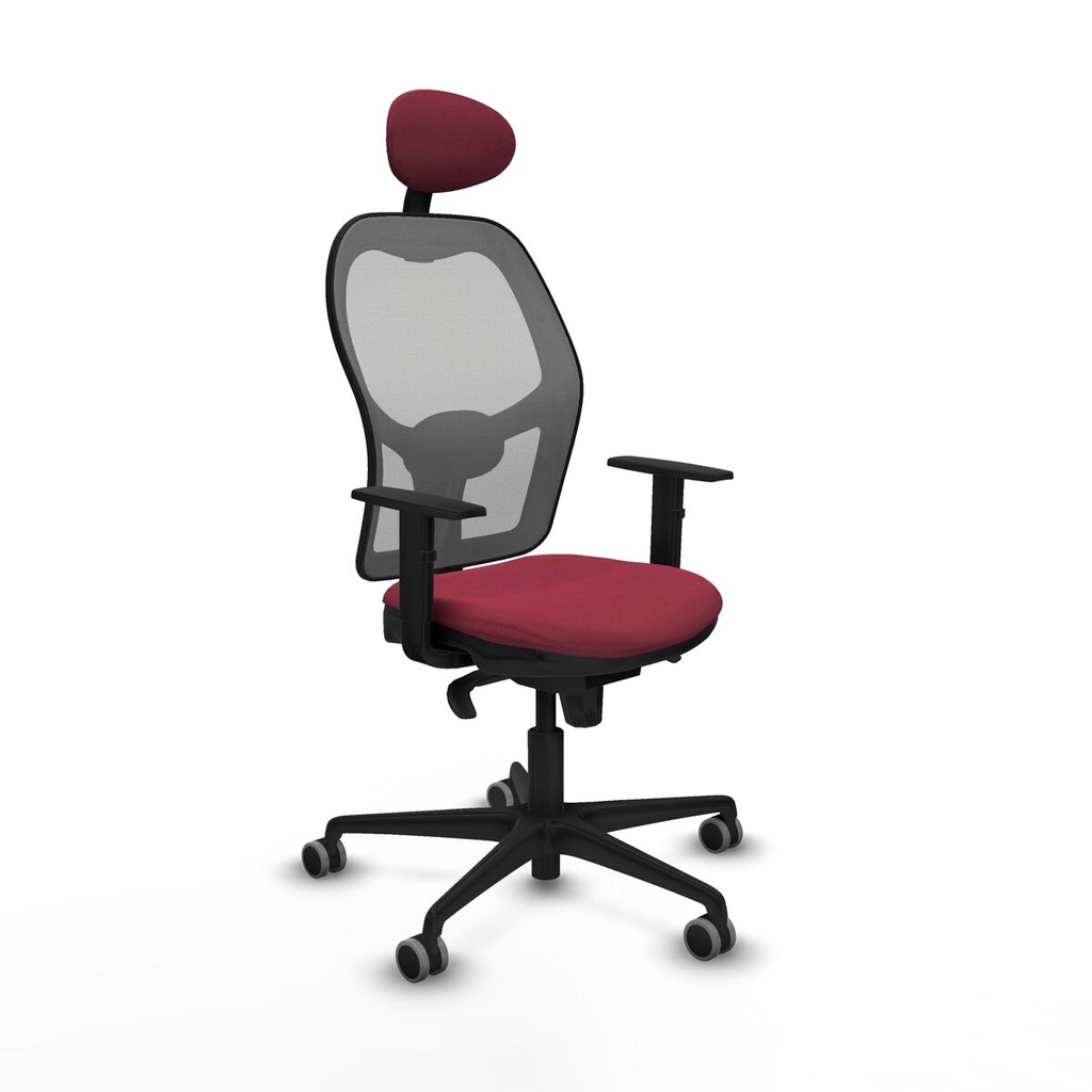 Office Chair with Headrest Jorquera Piqueras y Crespo 1D036G1 Maroon