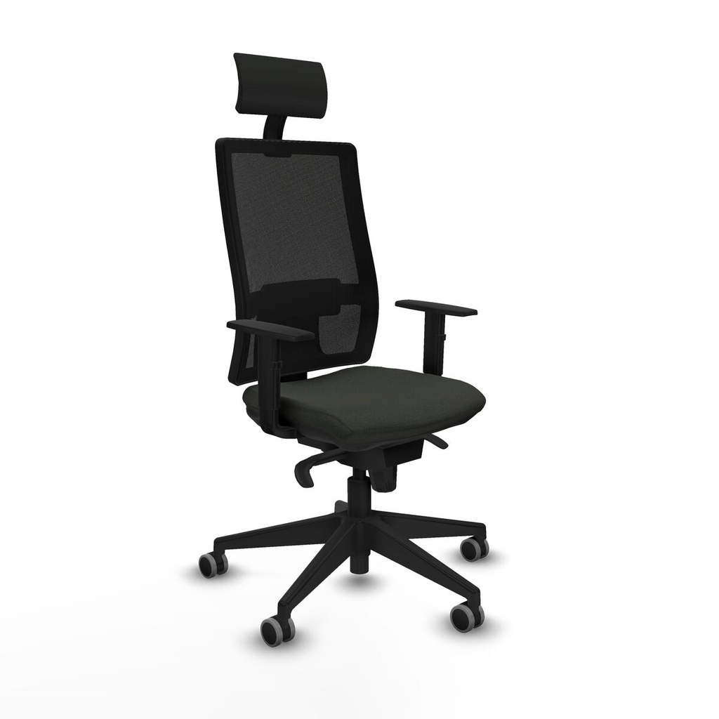 Office Chair with Headrest Piqueras y Crespo 1D066G1 Black