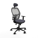 Office Chair with Headrest Jorquera Piqueras y Crespo 1D036N1 Dark grey