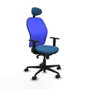 Office Chair with Headrest Jorquera Piqueras y Crespo 1D036N1 Light Blue
