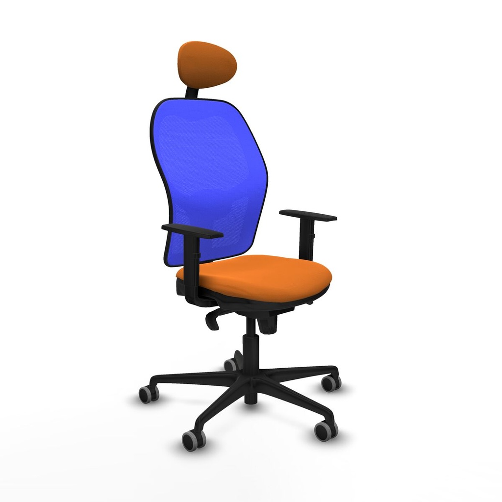 Office Chair with Headrest Jorquera Piqueras y Crespo 1D036G1 Orange