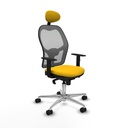 Office Chair with Headrest Jorquera Piqueras y Crespo 1D086N1 Yellow