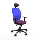 Office Chair with Headrest Jorquera Piqueras y Crespo 1D036N1 Purple