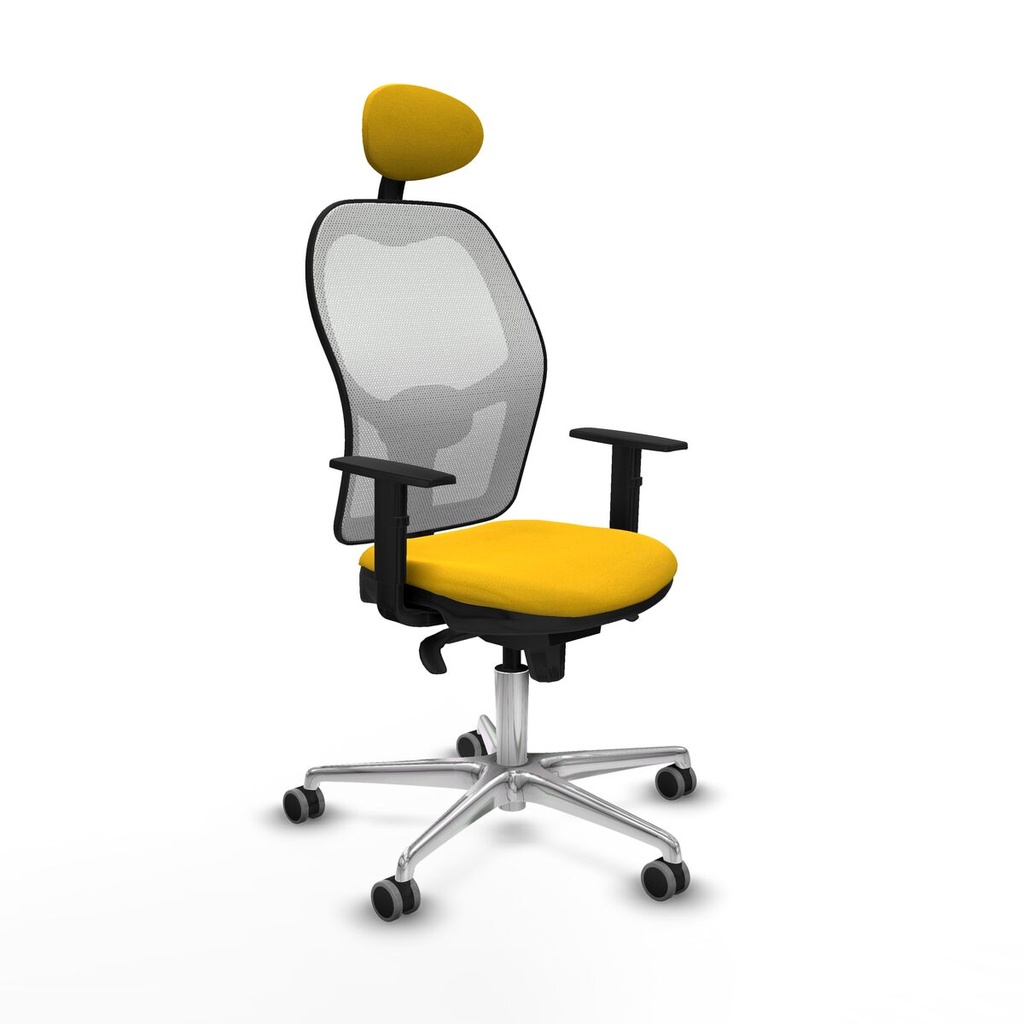 Silla de Oficina con Cabecero Jorquera Piqueras y Crespo 1D086G1 Amarillo