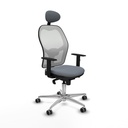 Office Chair with Headrest Jorquera Piqueras y Crespo 1D086G1 Grey