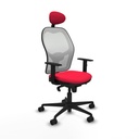 Silla de Oficina con Cabecero Jorquera Piqueras y Crespo 1D036N1 Rojo
