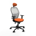 Office Chair with Headrest Jorquera Piqueras y Crespo 1D036N1 Orange