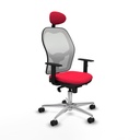 Office Chair with Headrest Jorquera Piqueras y Crespo 1D086N1 Red
