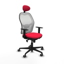 Office Chair with Headrest Jorquera Piqueras y Crespo 1D036G1 Red