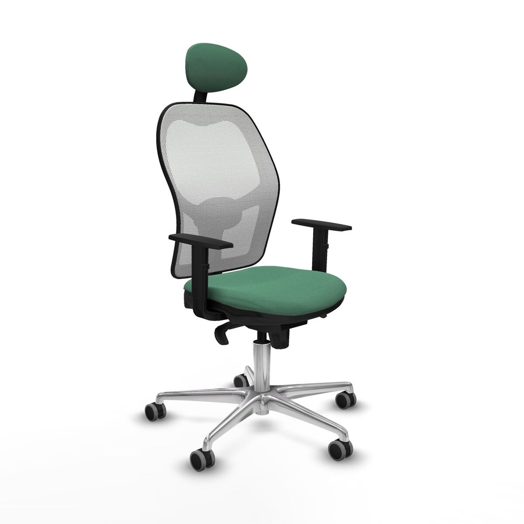 Silla de Oficina con Cabecero Jorquera Piqueras y Crespo 1D086G1 Verde Esmeralda