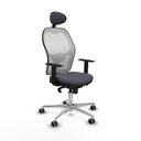 Office Chair with Headrest Jorquera Piqueras y Crespo 1D086G1 Dark grey