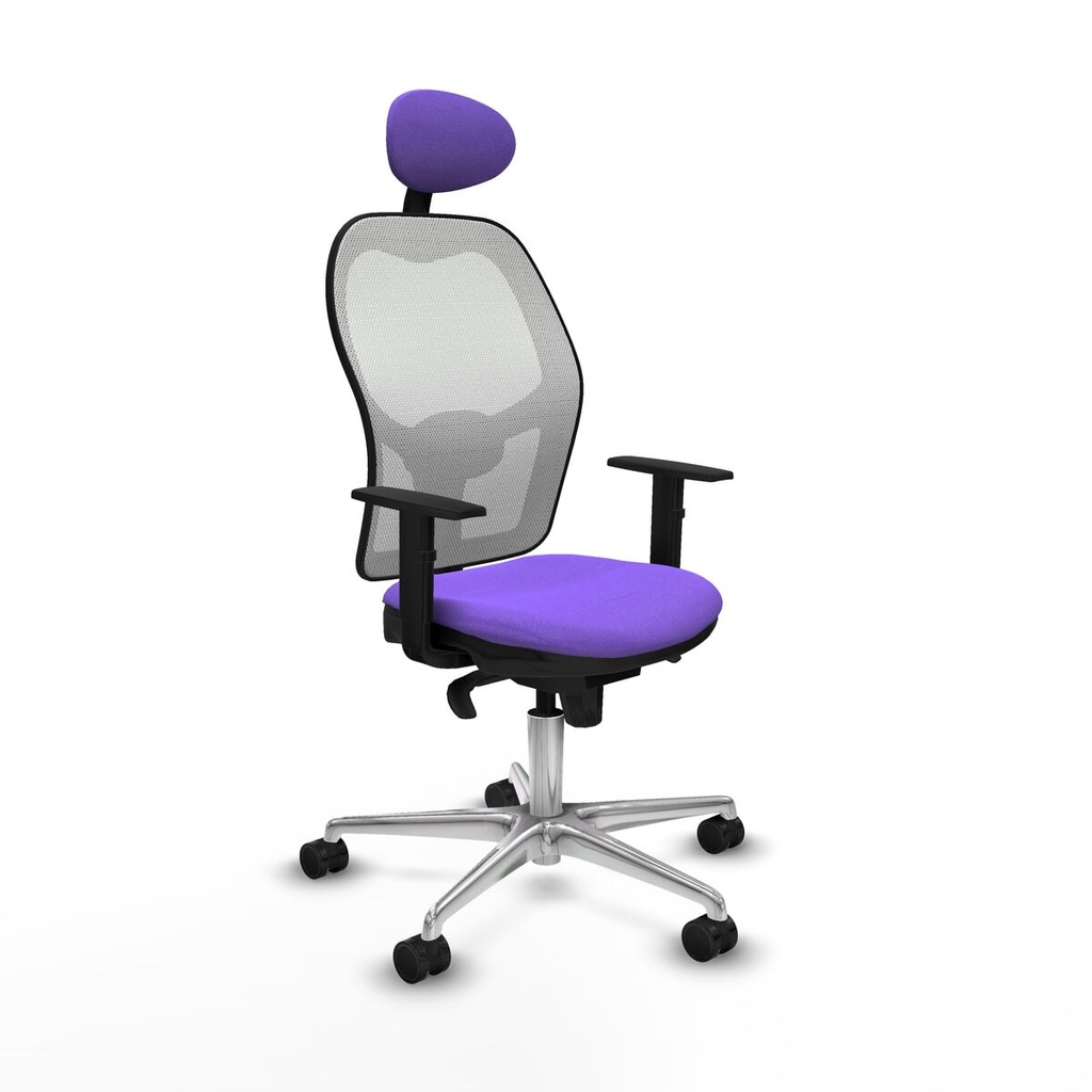 Office Chair with Headrest Jorquera Piqueras y Crespo 1D086N1 Lilac