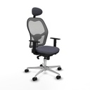 Silla de Oficina con Cabecero Jorquera Piqueras y Crespo 1D086N1 Gris oscuro