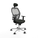 Silla de Oficina con Cabecero Jorquera Piqueras y Crespo 1D086G1 Negro
