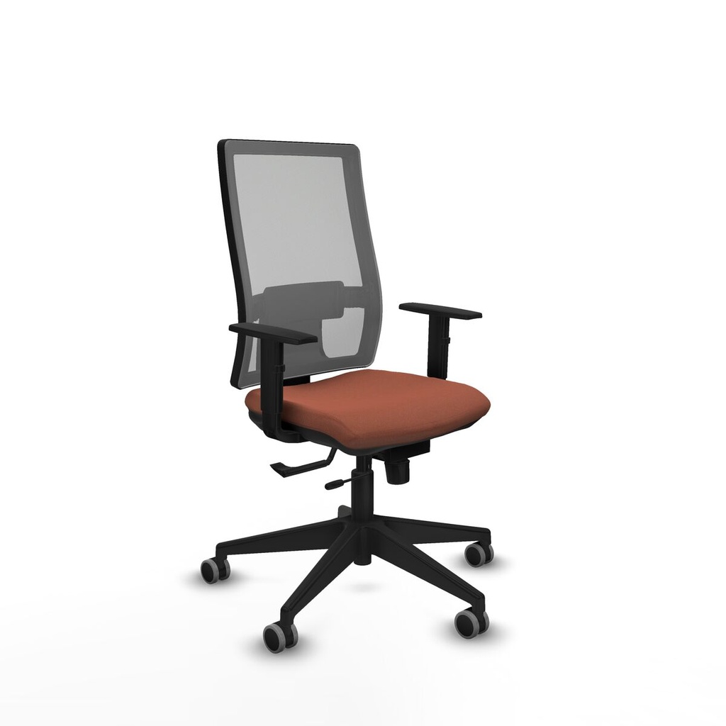 Silla de Oficina Piqueras y Crespo 1D066G0 Marrón Gris