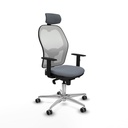 Office Chair with Headrest Piqueras y Crespo 1D086G2 Grey