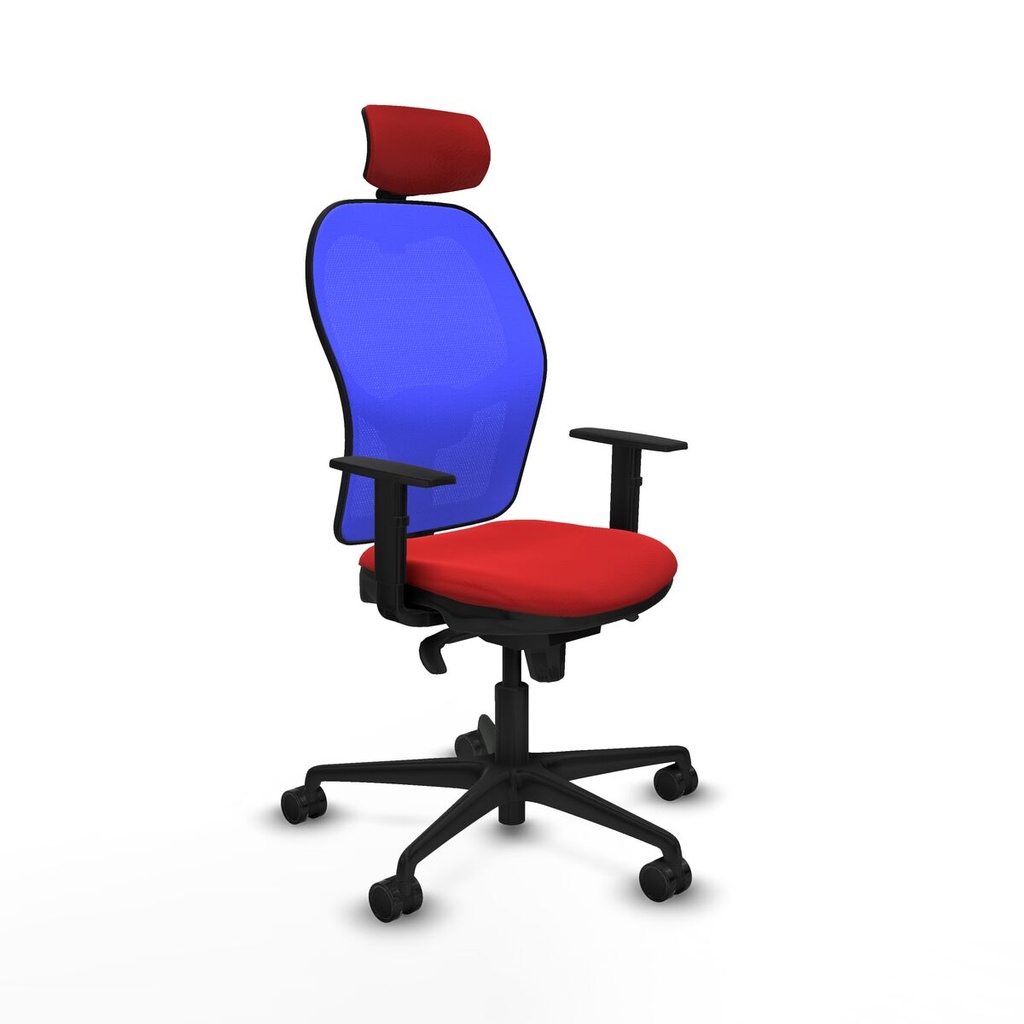 Office Chair with Headrest Piqueras y Crespo 1D036N2 Red