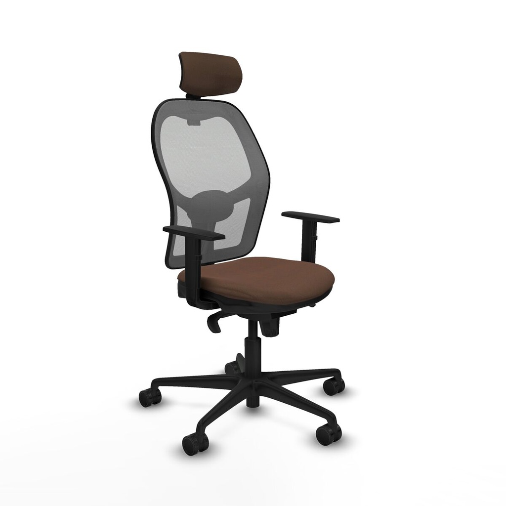 Office Chair with Headrest Piqueras y Crespo 1D036N2 Grey Dark brown