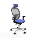 Silla de Oficina con Cabecero Piqueras y Crespo 1D086N2 Azul claro