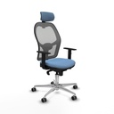 Office Chair with Headrest Piqueras y Crespo 1D086G2 Sky blue