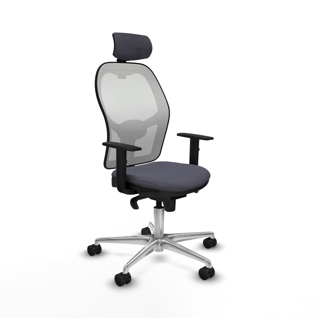 Office Chair with Headrest Piqueras y Crespo 1D086N2 Dark grey