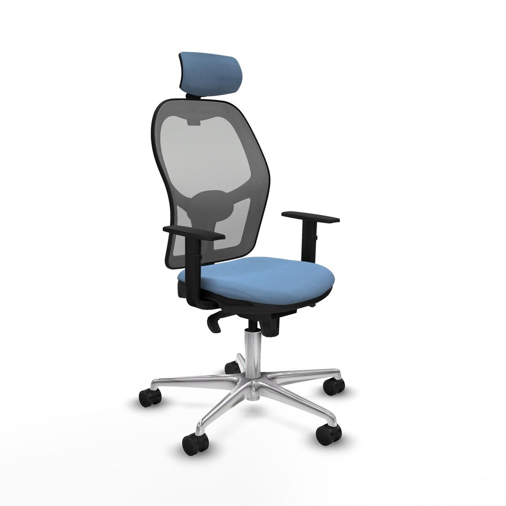 Office Chair with Headrest Piqueras y Crespo 1D086N2 Sky blue