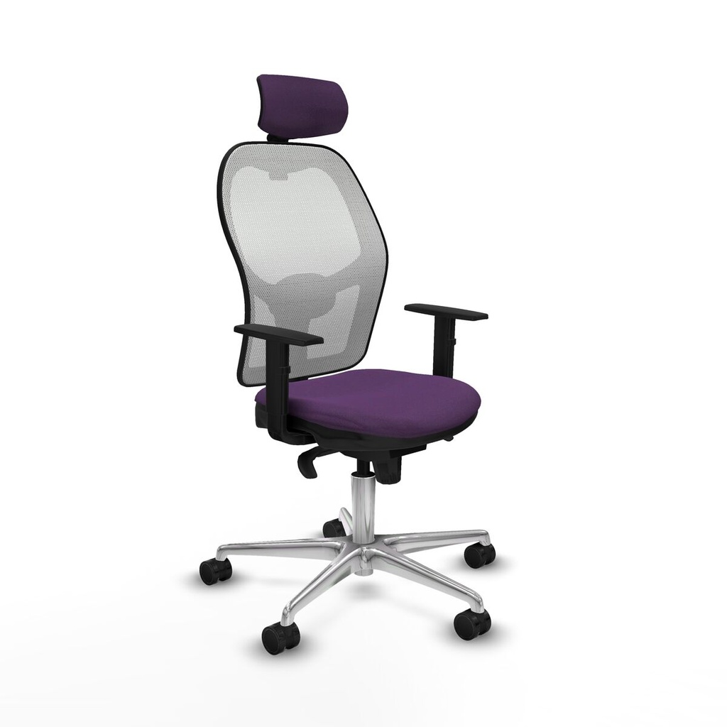 Office Chair with Headrest Piqueras y Crespo 1D086N2 Purple