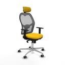 Office Chair with Headrest Piqueras y Crespo 1D086G2 Yellow