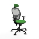 Silla de Oficina con Cabecero Piqueras y Crespo 1D036G2 Verde