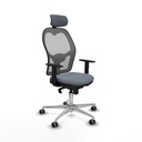 Silla de Oficina con Cabecero Piqueras y Crespo 1D086G2 Gris