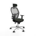 Office Chair with Headrest Piqueras y Crespo 1D086G2 Black