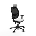 Silla de Oficina con Cabecero Piqueras y Crespo 1D036N2 Blanco