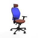Office Chair Piqueras y Crespo 3D036N2 Blue Brown
