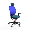 Silla de Oficina Piqueras y Crespo 3D036G2 Azul Verde petróleo