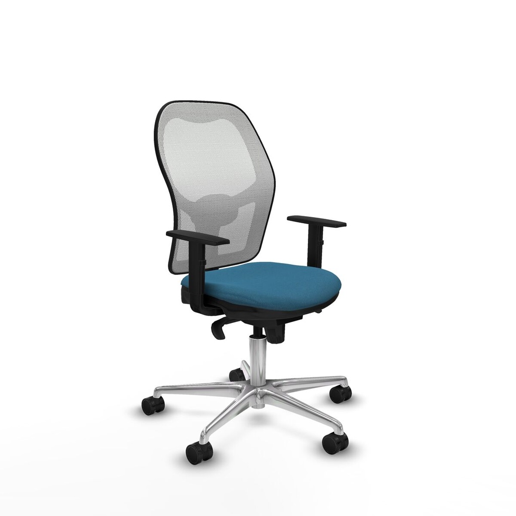 Office Chair Piqueras y Crespo 1D086N0 White Petroleum green