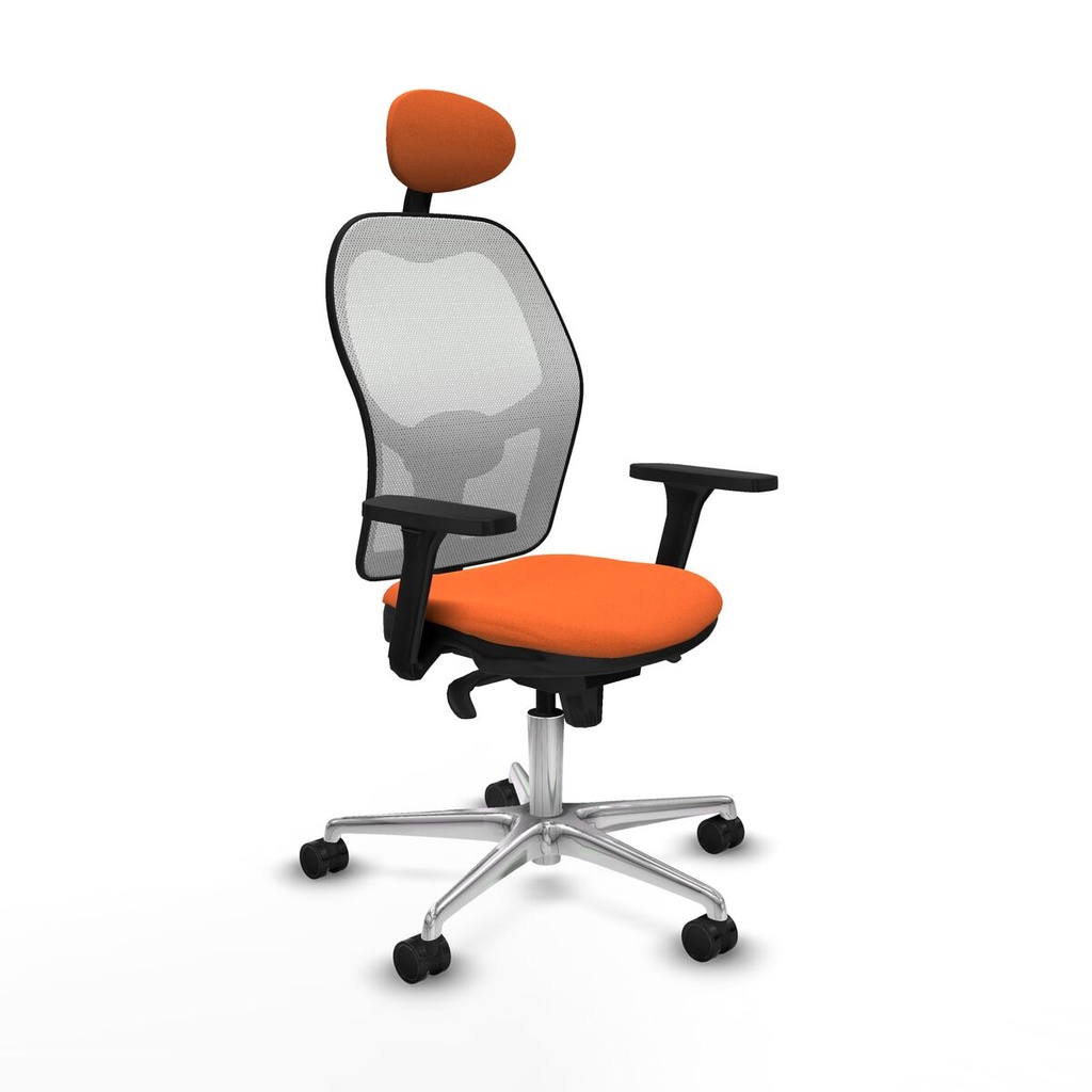 Silla de Oficina con Cabecero Piqueras y Crespo 3D086N1 Naranja
