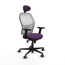 Silla de Oficina con Cabecero Piqueras y Crespo 2D036G1 Morado