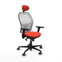 Office Chair with Headrest Piqueras y Crespo 3D036G1 Dark Orange