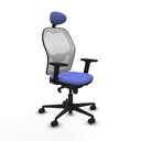 Silla de Oficina con Cabecero Piqueras y Crespo 2D036N1 Azul claro