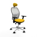 Silla de Oficina con Cabecero Piqueras y Crespo 3D086N1 Amarillo