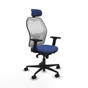 Office Chair with Headrest Piqueras y Crespo 2D036N2 Navy Blue
