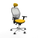 Office Chair with Headrest Piqueras y Crespo 3D086G1 Yellow
